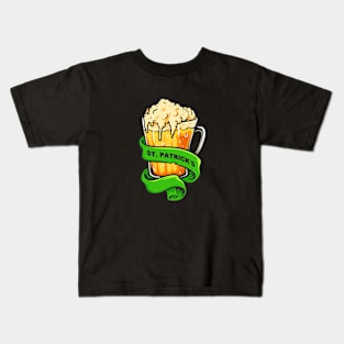 St. Patrick's Beer Glass Kids T-Shirt